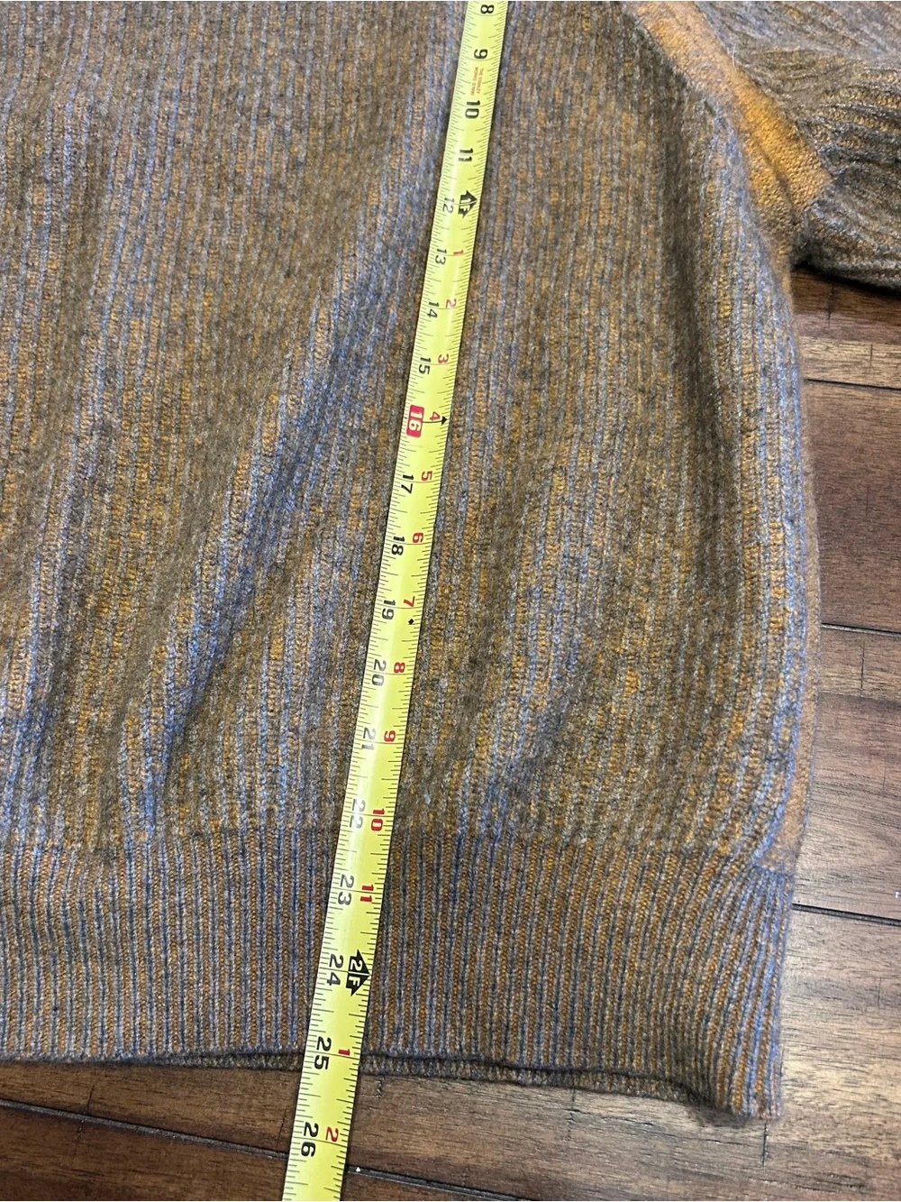 RAFFI Wool Cashmere Blend Sweater Men's Size XXL MSRP $285 Mustard Tan